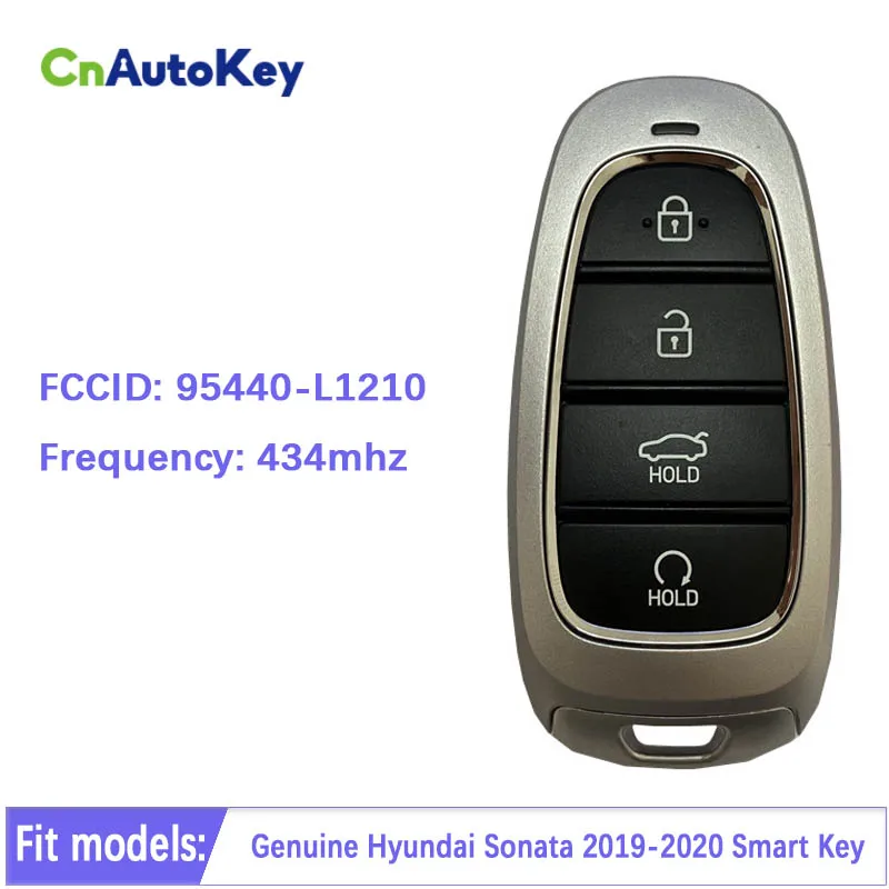 

CN020157 Genuine Original For Hyundai Sonata 2019-2020 Smart Key Remote 4 buttons 433 MHz Fcc idFOB-4F26 95440-L1210