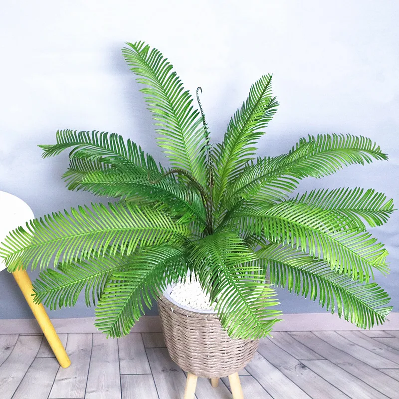 Большие искусственные зеленые растения пластиковое Кованое железное дерево