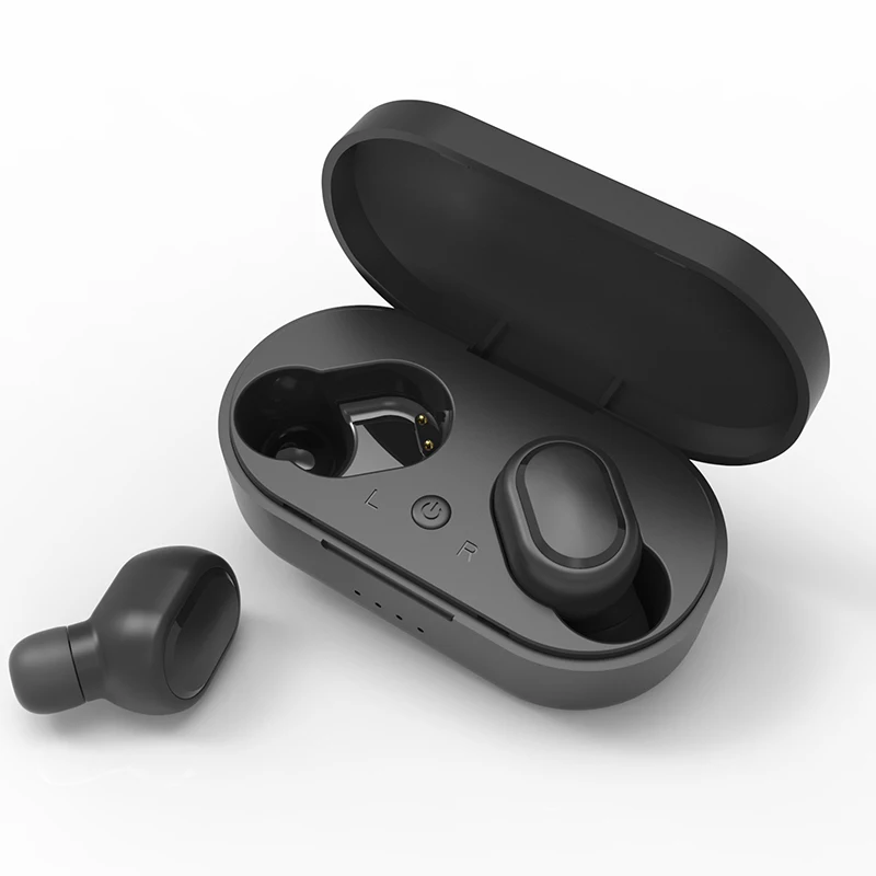 Черный TWS M1 Bluetooth наушники Беспроводная гарнитура спортивные наушники стерео с микрофоном игра для iPhone Xiaomi huawei samsung - Цвет: Черный