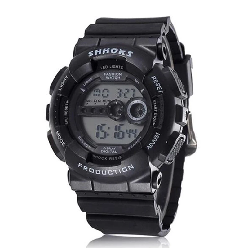 

Fashion SHHORS Watches Men Led Digital Watches Silicone Band Electronic Wristwatches Men Casual Sports Watches Orologio Uomo