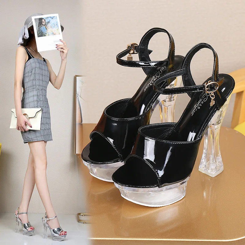 Босоножки на толстом каблуке Сезон 2021 г. Большие размеры 34-43 Женские летние