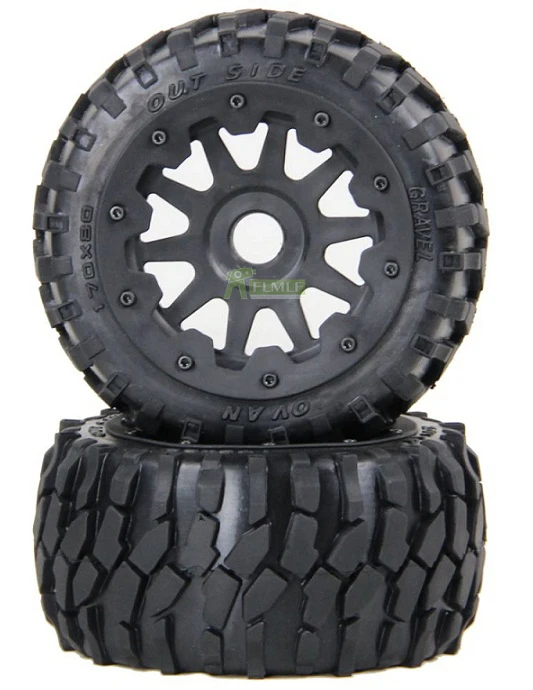 Передние или задние гравийные колеса в сборе для 1/5 HPI ROFUN BAHA KM ROVAN BAJA 5B SS детали