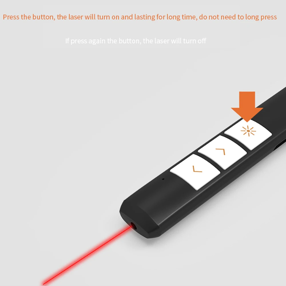 All In One 2.4GHz Wireless Presenter Pen Powerpoint Presentation Clicker PPT Pointer Laser USB Remote Control | Электроника