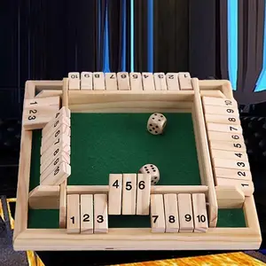 Роскошный 4-сторонний набор настольных игр с 10 цифрами, игральные кости для вечерние, клубов, питьевые игры для взрослых и семьи