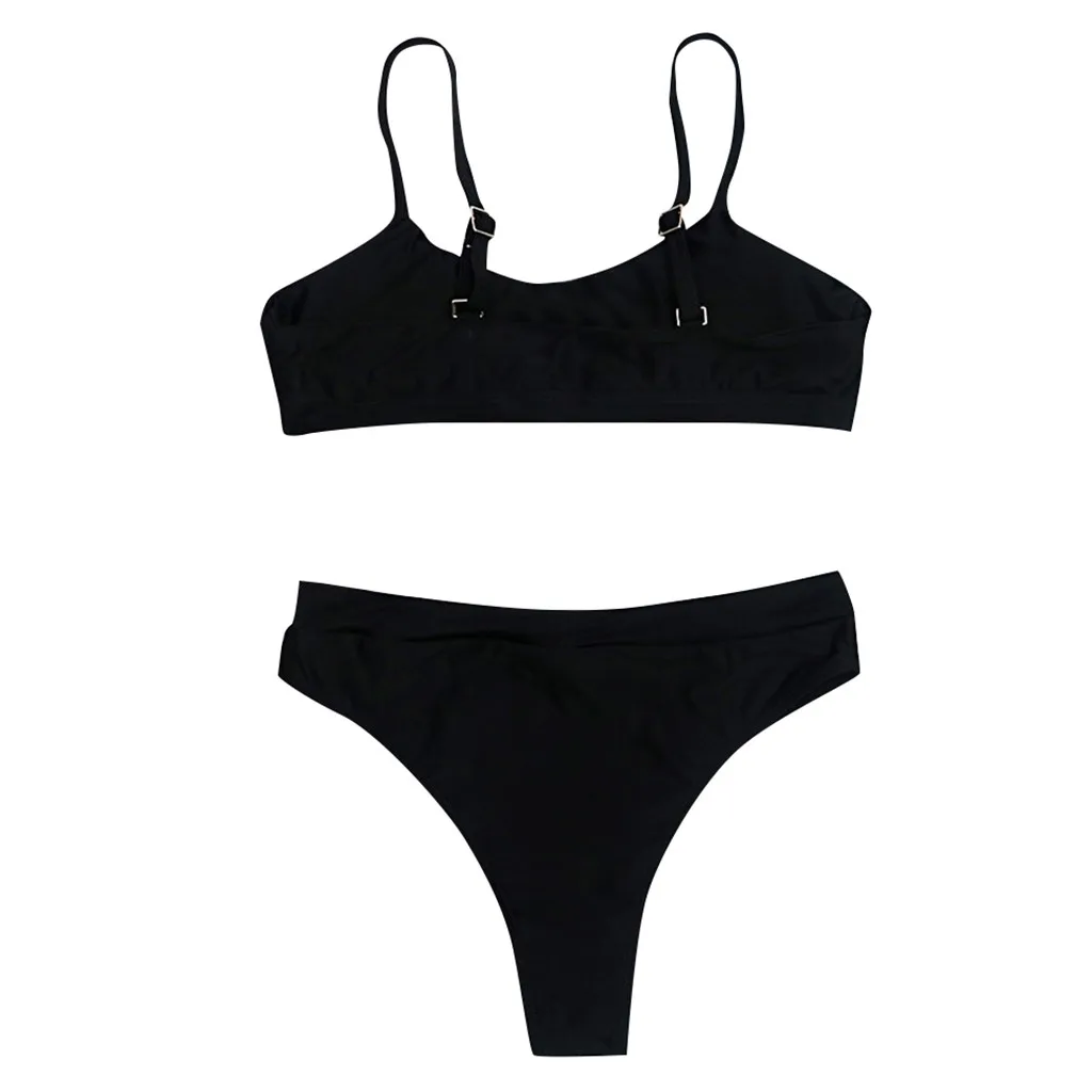 Женский сексуальный комплект бикини купальник с леопардовым бюстгальтером