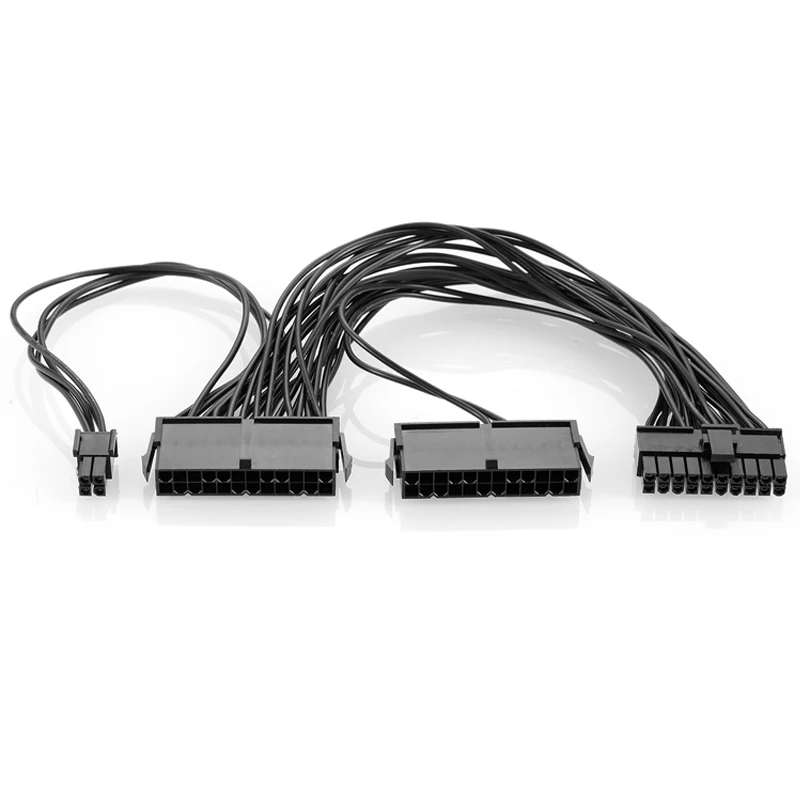 Блок питания ATX горно-30 cm 24 Pin двойной блок Питание мм удлиняющий кабель для