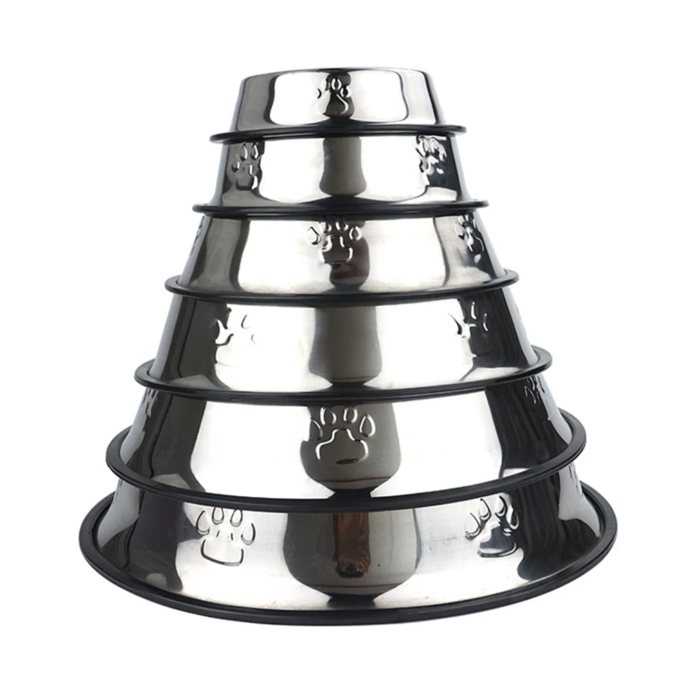 

Pet Feeding Supplies Stainless Steel Dog Bowl For Small Medium Large Dogs Dish Water Dog Food Bowl Food Feeder Water Bowls