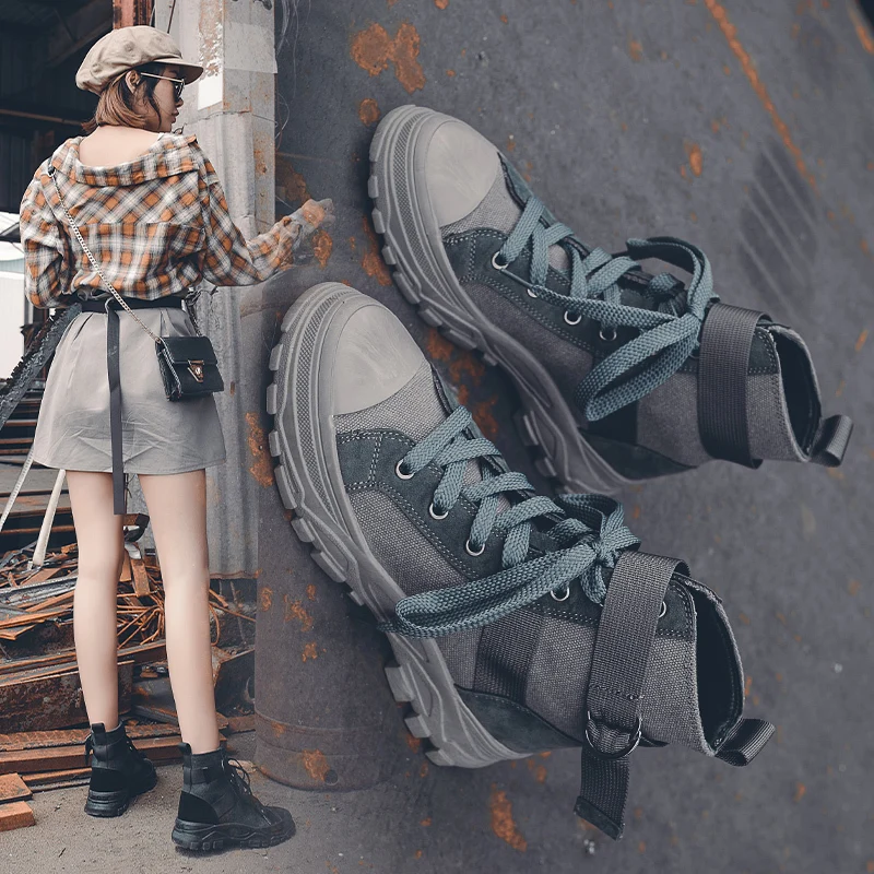 Женские ботинки Martin в стиле ретро дышащая спортивная обувь с высоким берцем