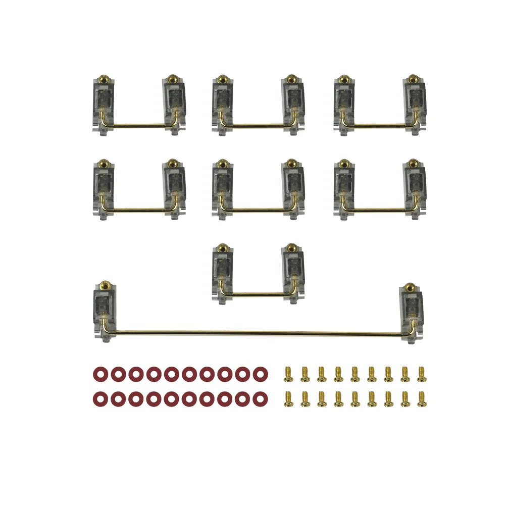 Механическая клавиатура PCB Screw Satellite Axis 6.25U 7U 2U стабилизаторы вишневого цвета