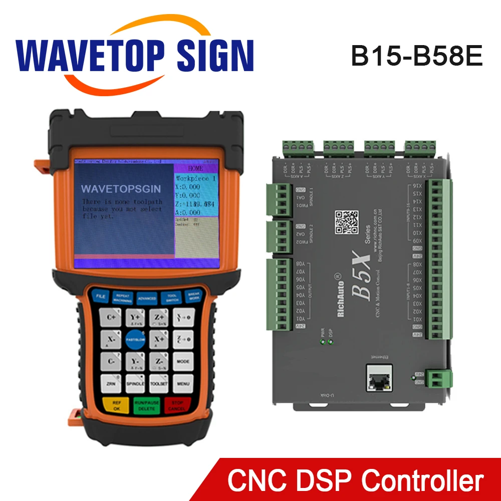 5 дюймовый мульти Цвет 3 4 оси ЧПУ DSP контроллер B15 B57 B58 Поддержка шагового