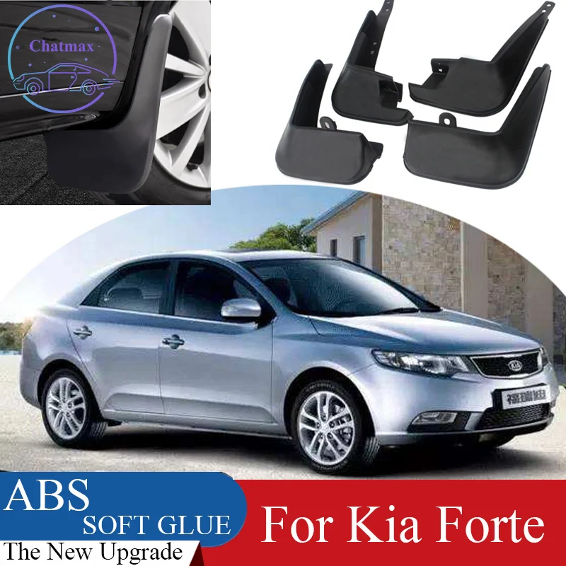 

4pcs ABS Front & Rear Fender Protector For Kia Forte 2009-2018 Car Mud Flaps Splash Guard Mudguard Mudflaps