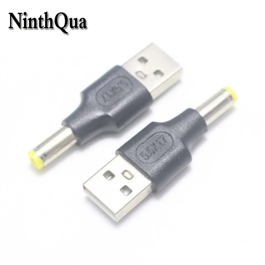1 шт. 5 5*1 7 мм в постоянного тока штекер к USB 2 0 адаптера соединителя 5x1 Запчасти для