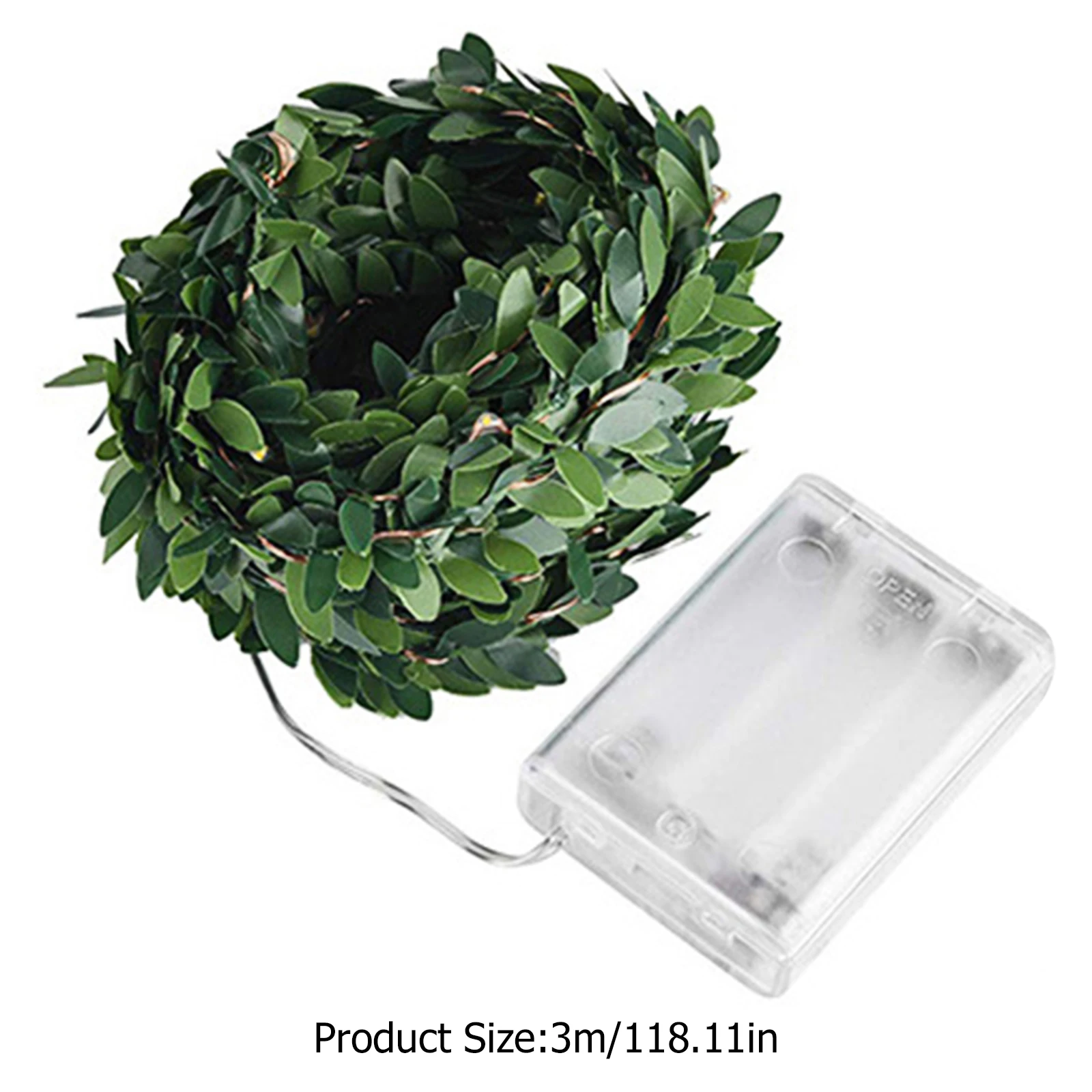 

Artificial Vine Plants String Light Solar LED Fake Green Leaves Hanging Garland Home Kitchen Garden Office Wedding Wall Decor