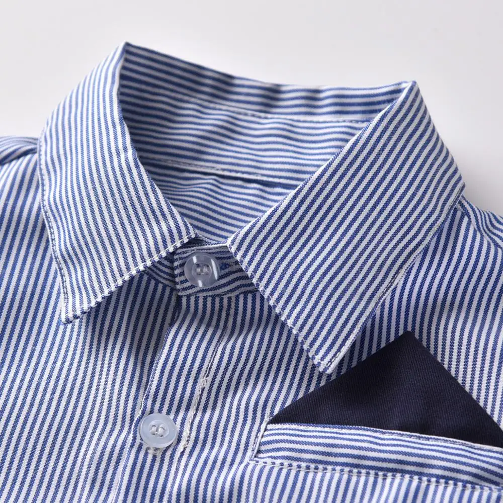 2020 Baby Boy Clothing Sets Gentleman Clothes Cotton Striped Shirt+Pants 2PCS Outfits Bebes Suits 2 to 7 Years Old | Детская одежда и