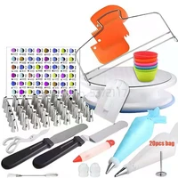 stainless steel set confectionery bags 90pcs cake decorating kit cream icing pastry piping nozzles tips kitchen cake baking tool