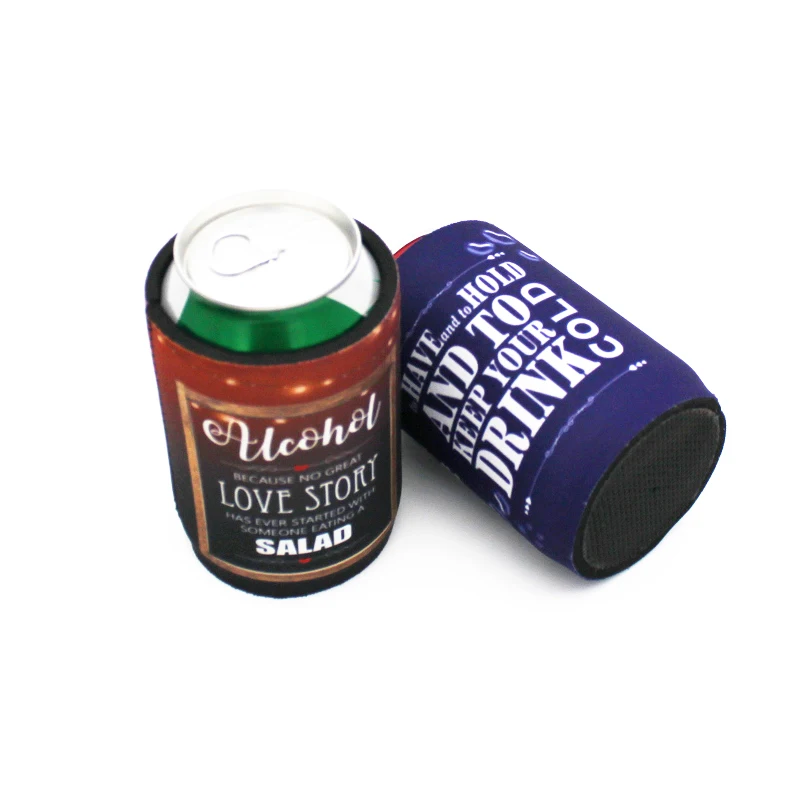 100 штук Пользовательский логотип 5 мм толщина неопрена Stubby кулеры пивной Стабби