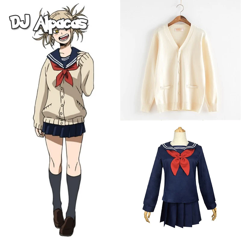 

Костюм моя геройская Академия для косплея Аниме Косплей боку нет героев Академия химико Тога JK Униформа женские матросские Костюмы с свите...