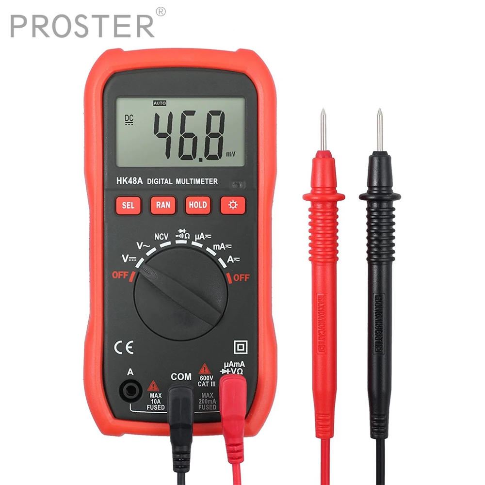 Цифровой мультиметр Proster 2000 отсчетов постоянный и переменный ток напряжение