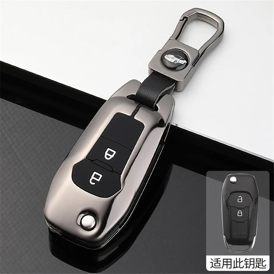 Custodia Cover chiave auto per Ford Fusion Fiesta Escort Mondeo Everest Ranger accessori portachiavi auto coperchio chiave supporto tappo proteggi Set - H2be13dd41f2245ba965a06d2aff88d5bp