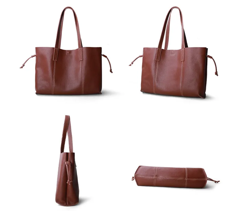 2021 New Bags Women's Handbag Shoulder Bag Women Big Simple Soft Leather 14 Inch Laptop Female Large-capacity Tote |