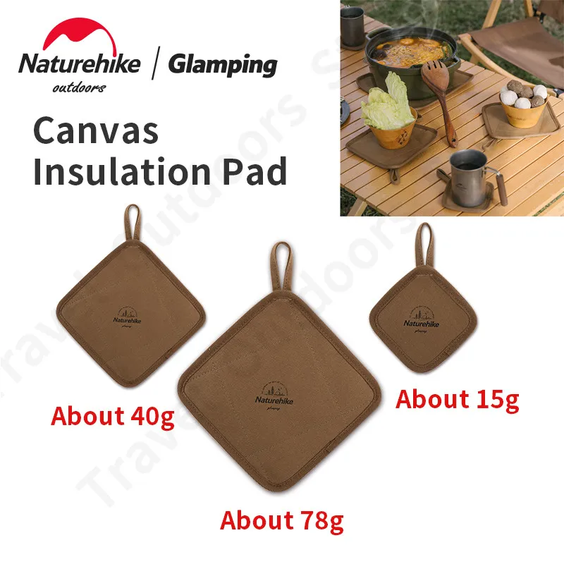 

Naturehike Outdoor Insulation Pad Ultralight 15g Cup Pad Thickening Canvas Table Mat Waterproof Camping Equipment Portable
