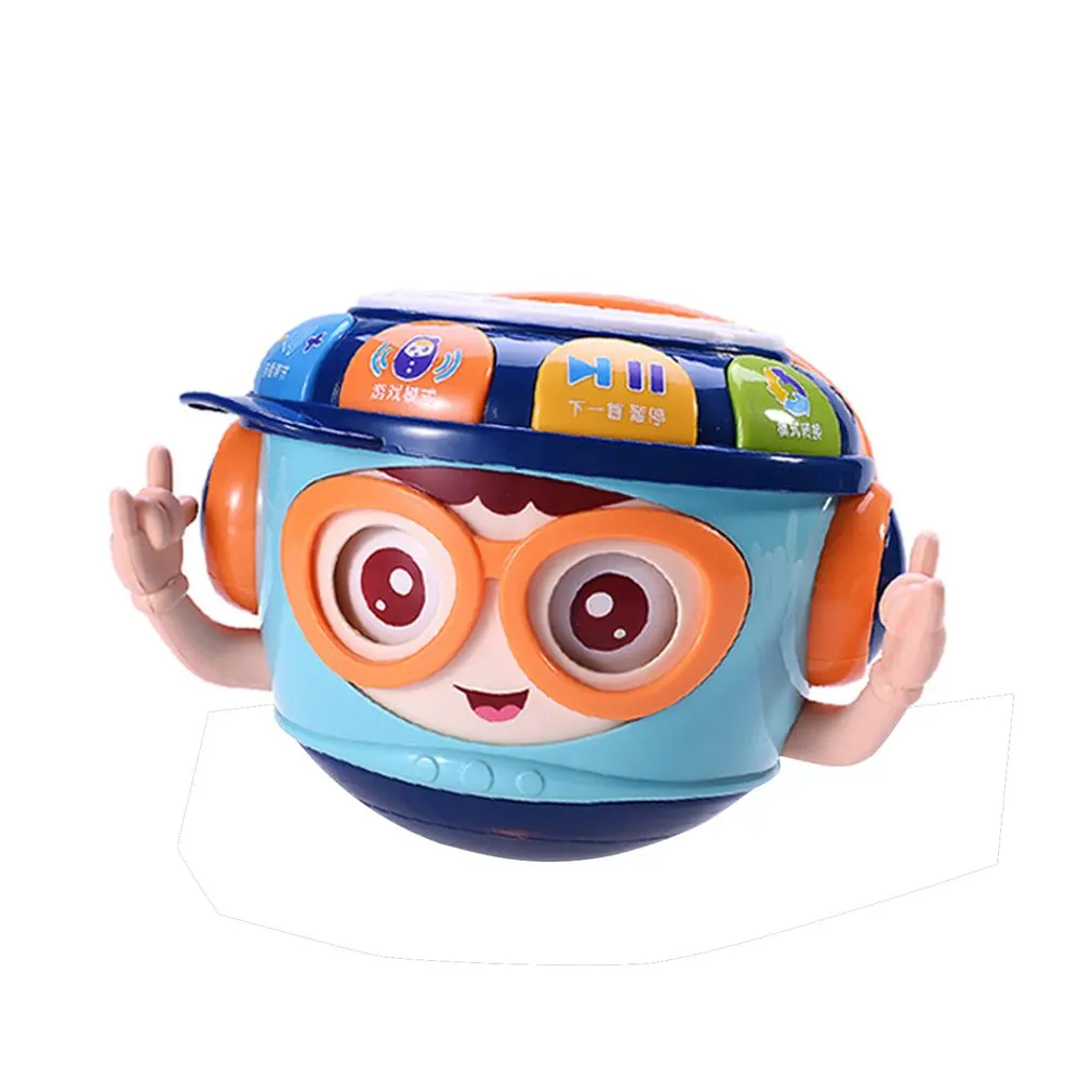 

Kids Pretend Plastic Tumbler Drum Multifunctional Accessories Educational Play Musical Learning Toy Best Gift D5QA