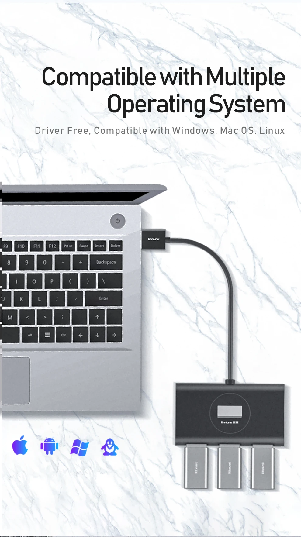 Unnlink 4 Порты и разъёмы usb-хаб USB 3,0 высокоскоростной разветвитель 5 Гбит/с USB удлинитель 0,25 м 0,5 м 1 м 1,5 м 2 м для Deskto ноутбук Тетрадь
