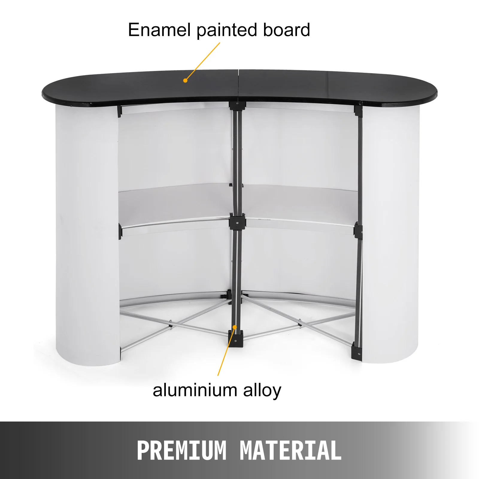 VEVOR-Exhibidor de exposici&oacute;n port&aacute;til, mostrador de promoci&oacute;n, Stand de mesa con bolsas de transporte de pared, 51x38,5 pulgadas-2