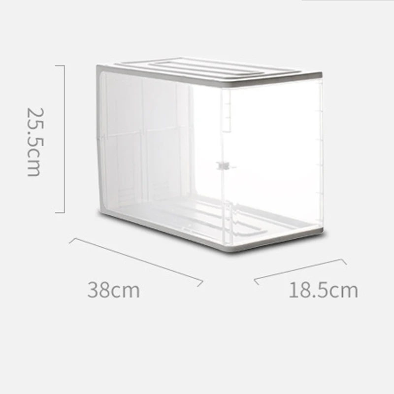 

Plastic Foldable Storage Boxes Large Capacity Transparent Dust-proof Woman Handbag Display Box Cabinet Combination Organizer