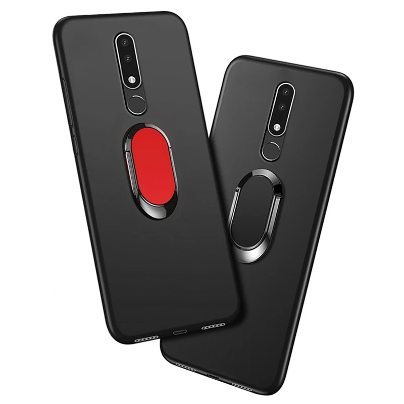 Чехол для Nokia 4 2 чехол Роскошный 2019 5 71 дюймов мягкий черный силиконовый магнитный