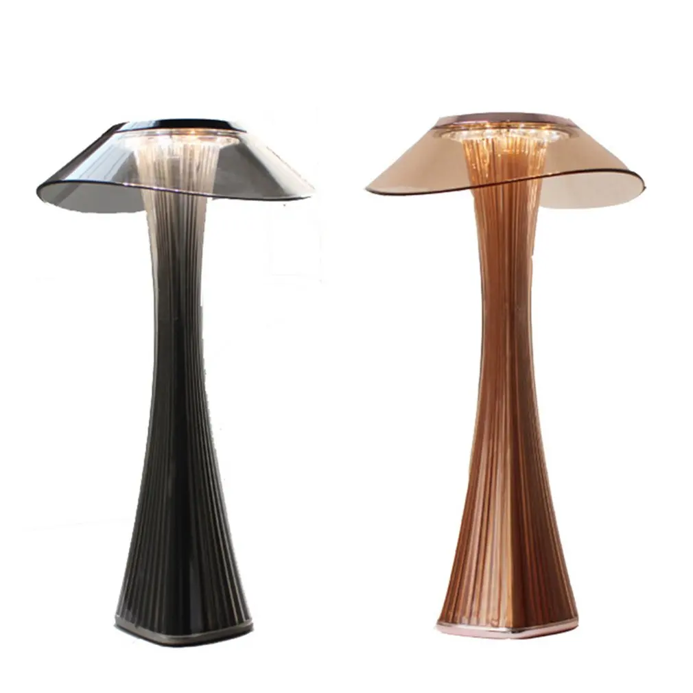 

LED Table Lamp Creative Dimmable Eye Protection USB Charging Smart Touch Switch 3 Speeds Bedside Lamp Transparent Crystal