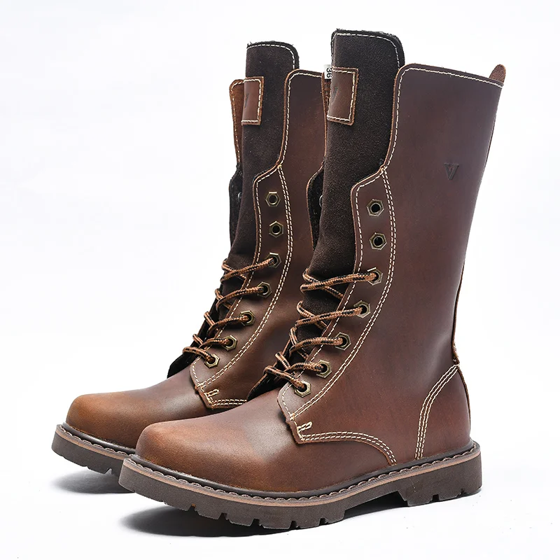 Мужские ботинки Martin зимние из натуральной кожи 2019|Мотоциклетные ботинки| |