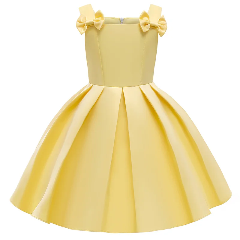 

New Summer Girls Christmas Flower Dress Girl Princess Dresses Girl Party Kids Children Gown Vestidos Formal Dress Bow Clothes