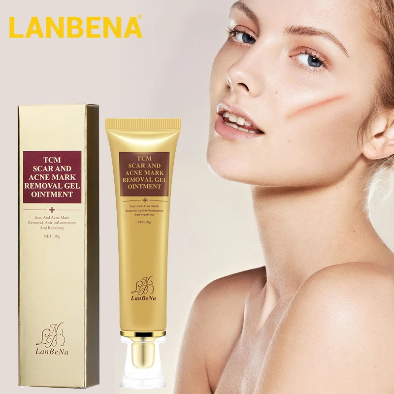LANBENA, удаляет шрамы от акне, растяжки, гель, крем для лица, ремонт акне, прыщей, рубцов, красных пятен, противовоспалительный увлажняющий крем