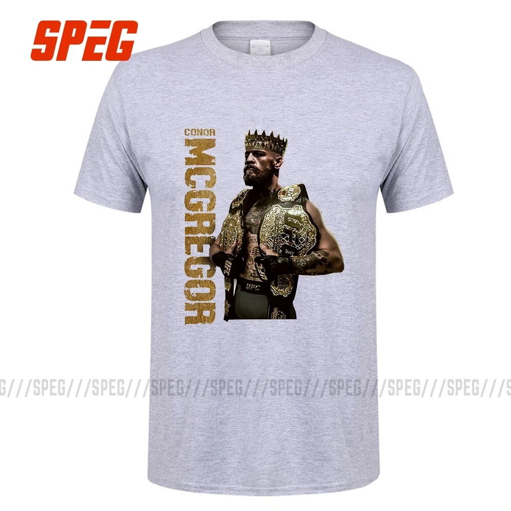Conor McGregor Спиг король Конор Макгрегор MMA Notorious футболка мужская с коротким рукавом Топы кортон футболка с круглым вырезом одежда мужская Винтажная Футболка - Цвет: Conor McGregor