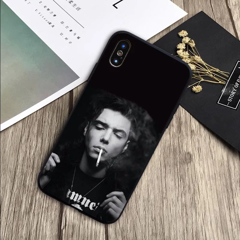 Для X XR XS Max для iPhone 6 6plus 7 8 plus 5 5S SE Brendon Urie Panic at Disco Cover мягкий силиконовый черный чехол для телефона