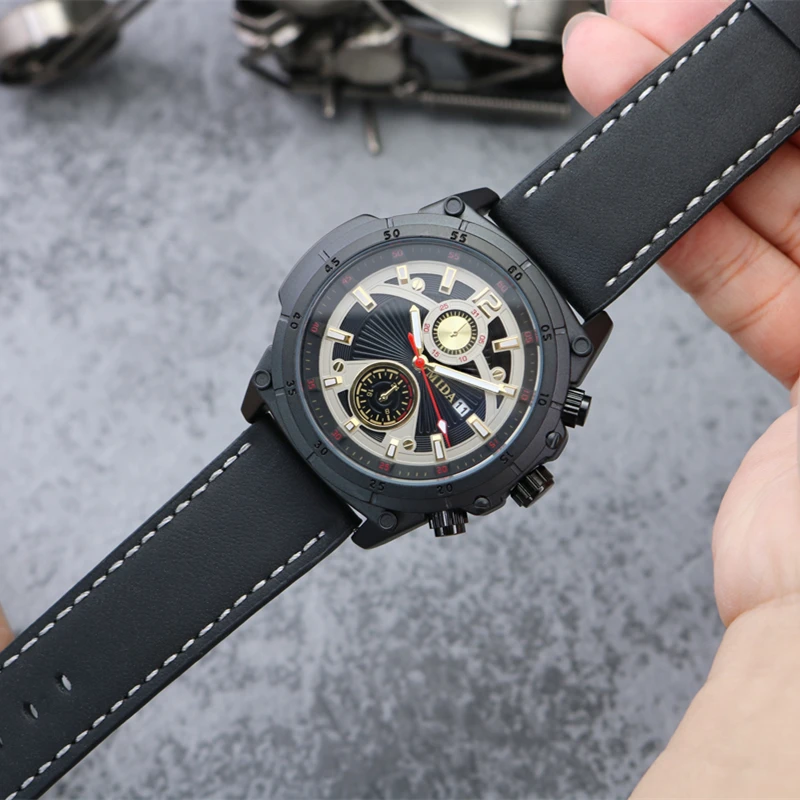 

2022 Relogio Masculino Watches Men Fashion Sport Clock Leather Strap Watch Quartz Business Men Wristwatch Reloj Hombr
