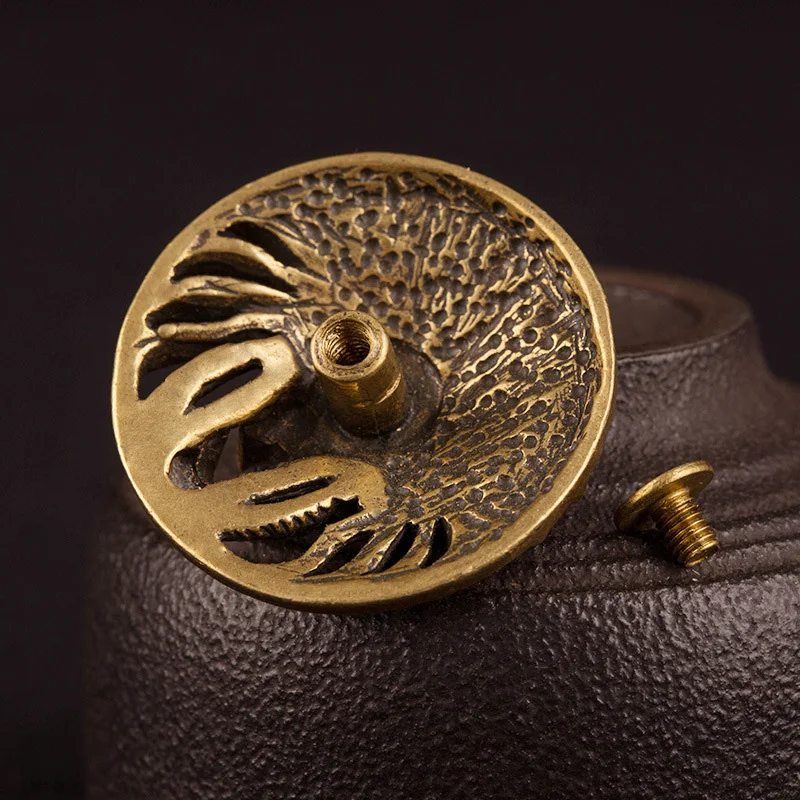 Винтажные индийские кожаные винты в форме головы латунные скелетоны Панк