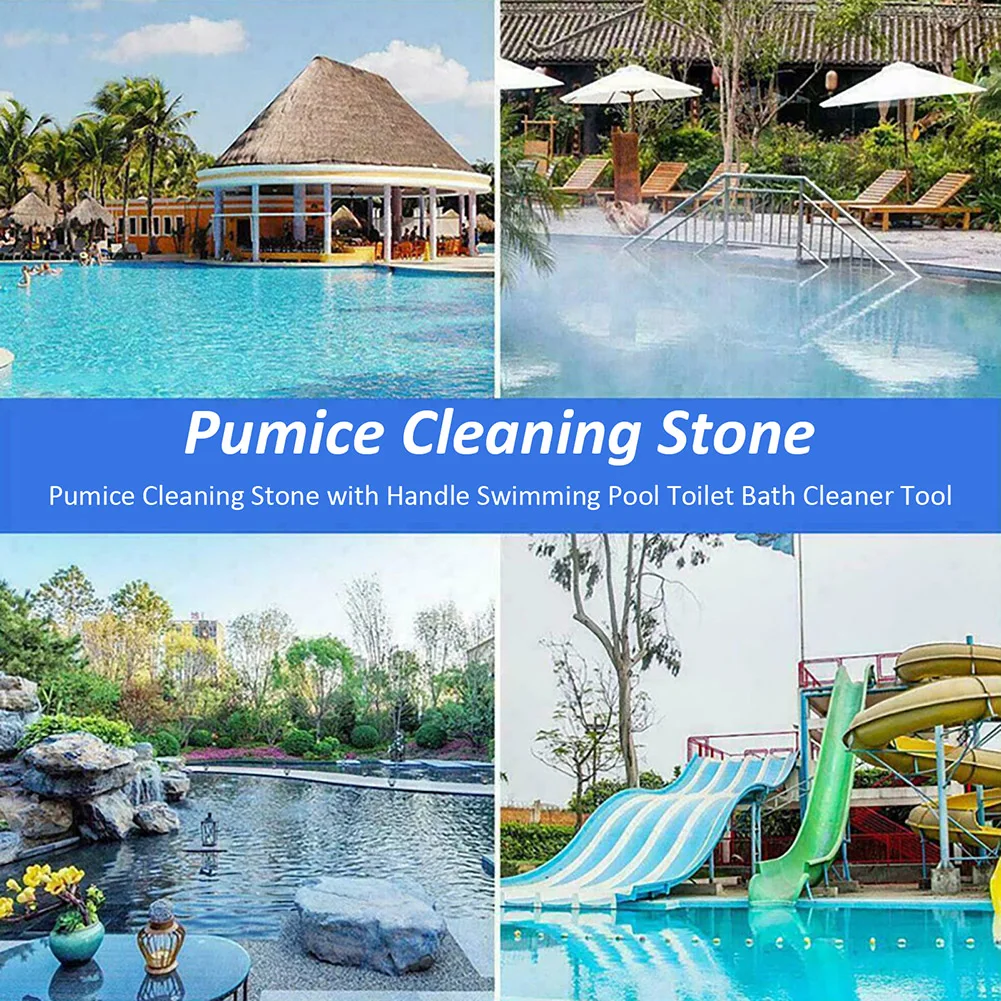 

Pumice Cleaning Stone with Handle Swimming Pool Toilet Bath Cleaner Tool