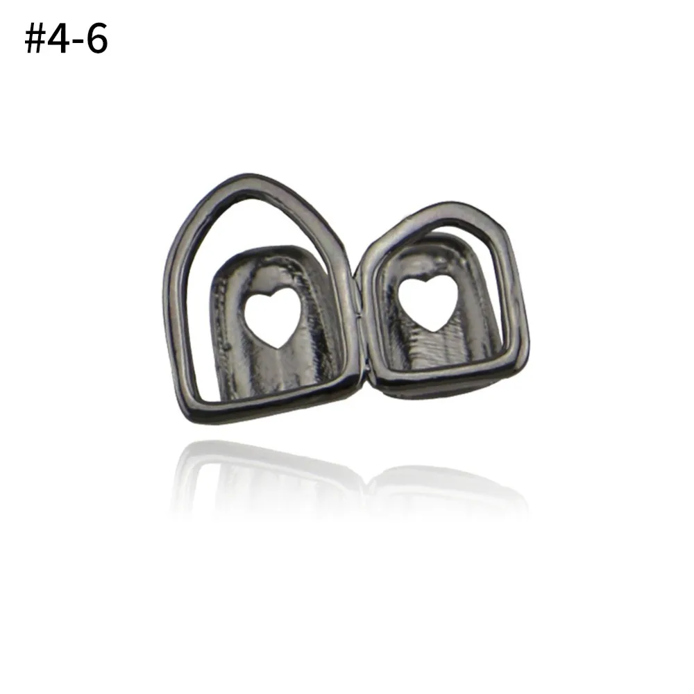 Punk Gold Silver Teeth Grillz Top Bottom Grills Dental Mouth Teeth Caps Cosplay Party Tooth Rapper Jewelry Gift Hip Hop