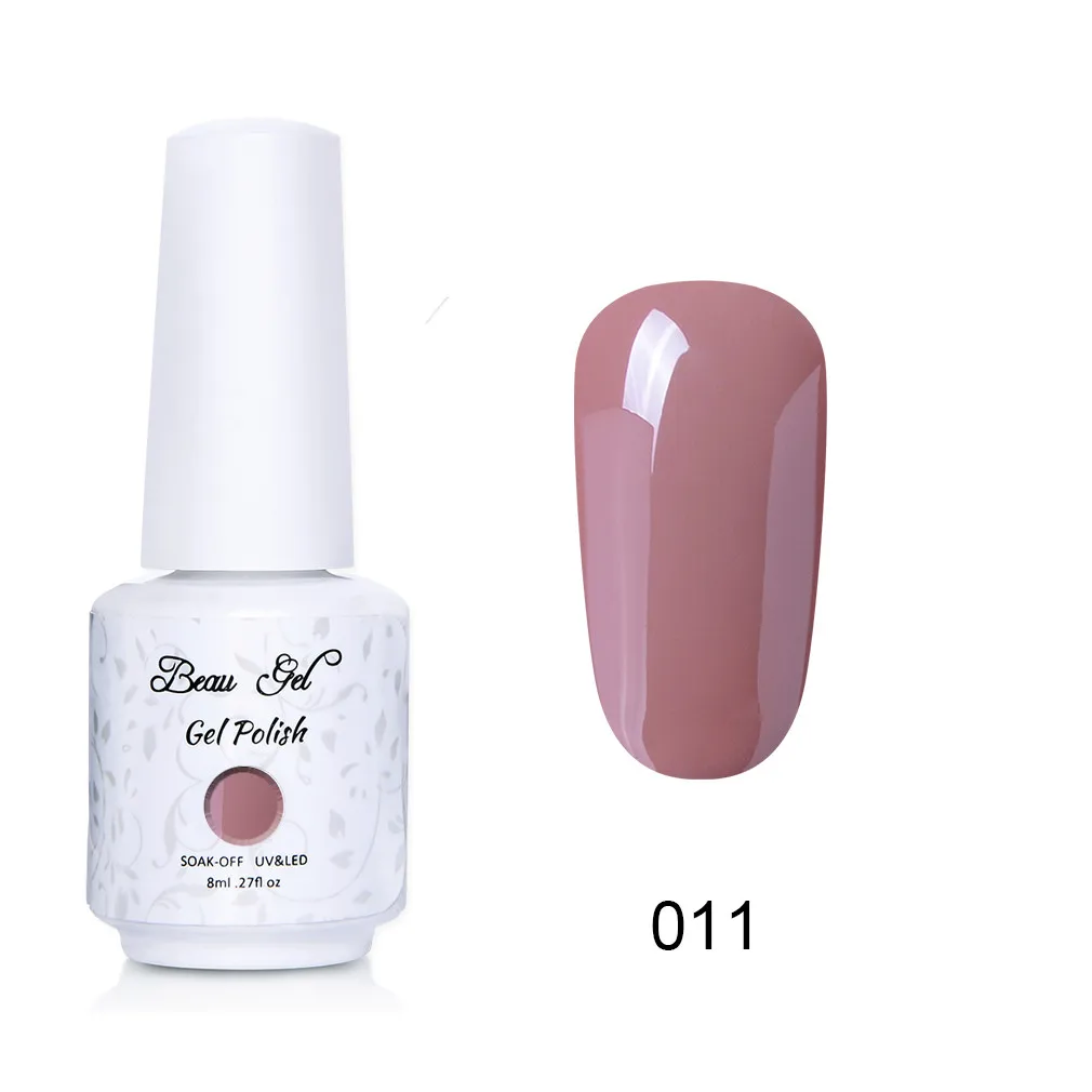 NU011 Beau гель 8 мл флуоресцентный неоновый Гель-лак для ногтей Vernis полуперманентный УФ-Гель-лак впитывающий Гель-лак для ногтей - Цвет: NU011