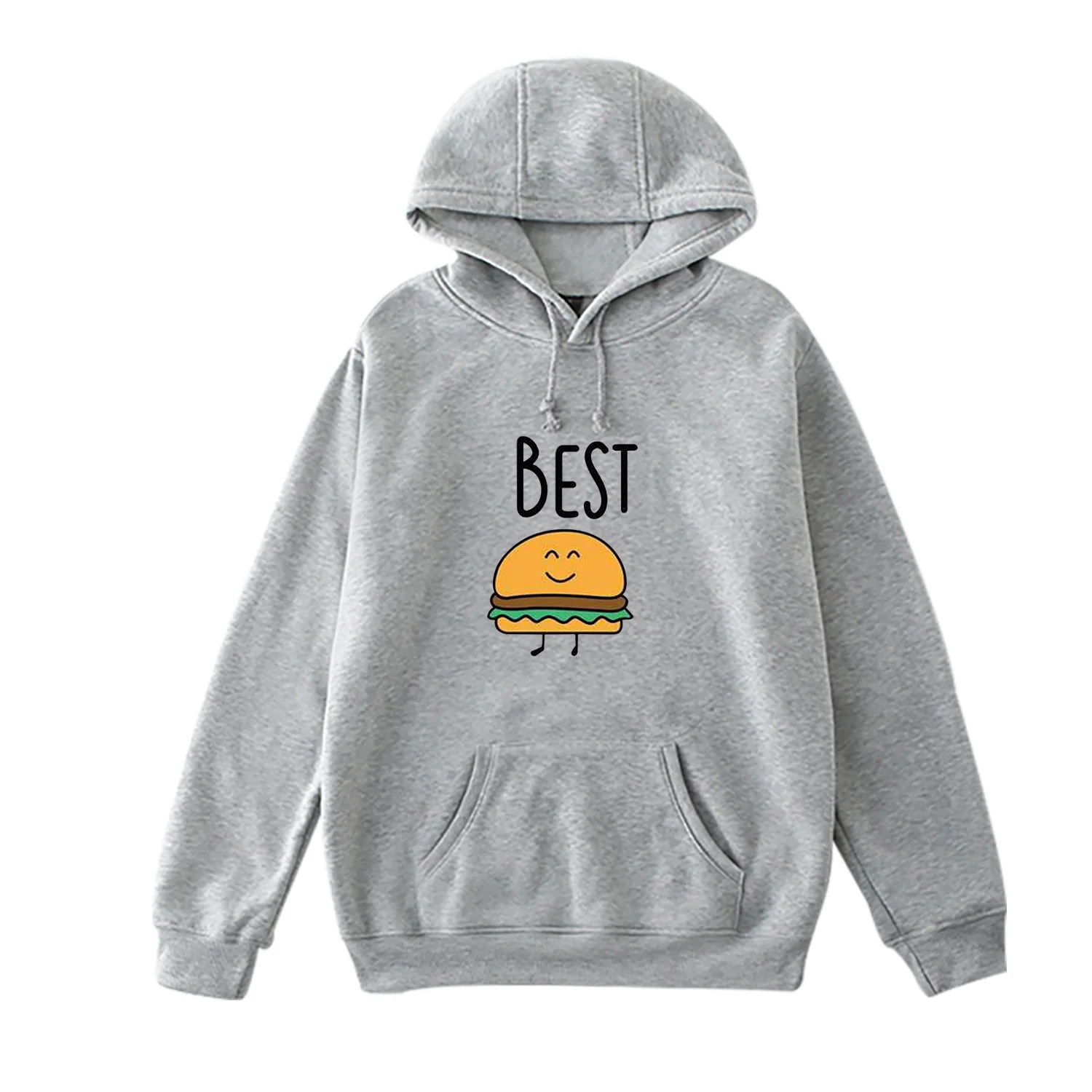 Друзей картошка фри лучший толстовки свитшоты куртки Повседневное более Размеры