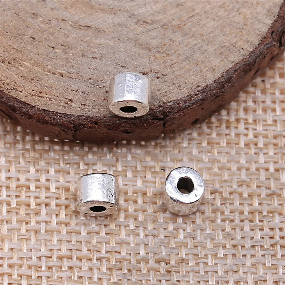 

Jewelery Pendants Making Charms For Jewelry 40pcs Spacer Beads 5x6mm Antique Silver Plated