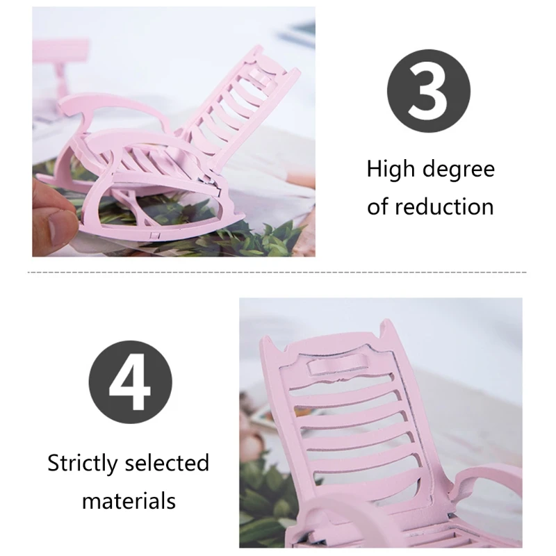 

White 1 12 Scale Armchair Rocking Chair Model Dollhouse Miniatures Dollhouse Toy Parlor Bedroom Decoration Accessories