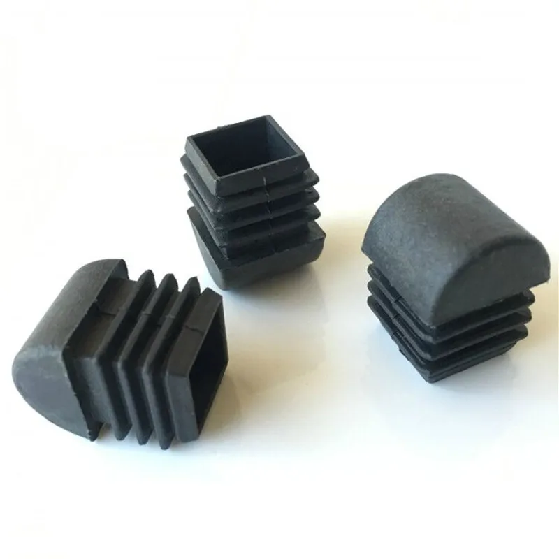 

10pcs Square oblique pipe plug Blanking End Cap 25 -50mm Plastic table chair leg decorative dust cover furniture feet protector