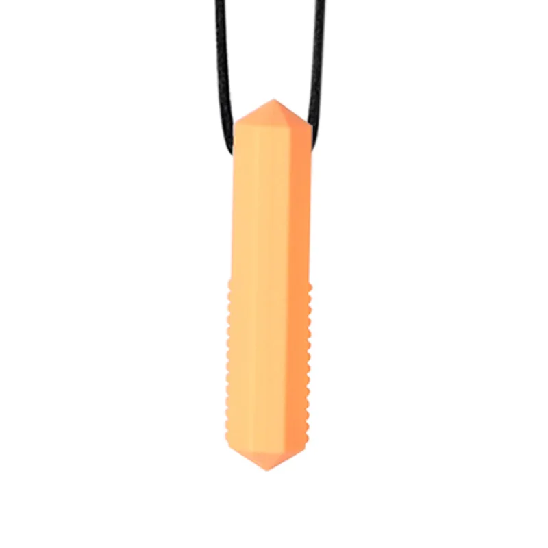 1pc Gem Necklace Silicone Teethers Sensory Chewable Pandent Toy Autism ADHD Molar Stick | Мать и ребенок