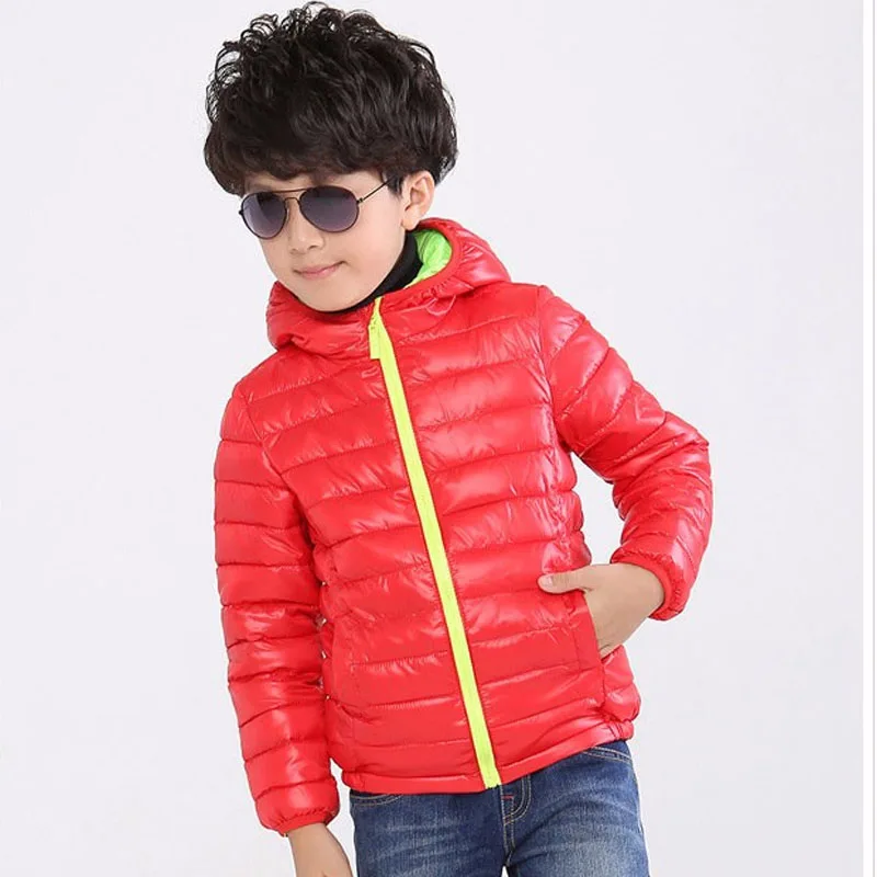 Новая верхняя одежда для детей теплое зимнее пальто с капюшоном мальчиков и