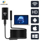 Wi-Fi эндоскопическая камера, HD 720P, объектив 8 мм, USB, Полужесткий кабель, водонепроницаемый беспроводной бороскоп для осмотра автомобиля для Iphone, Android