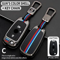 car key cover for opel vauxhall astra k corsa e for buick verano encore gx gl6 flip key case holder cover accessories keychain