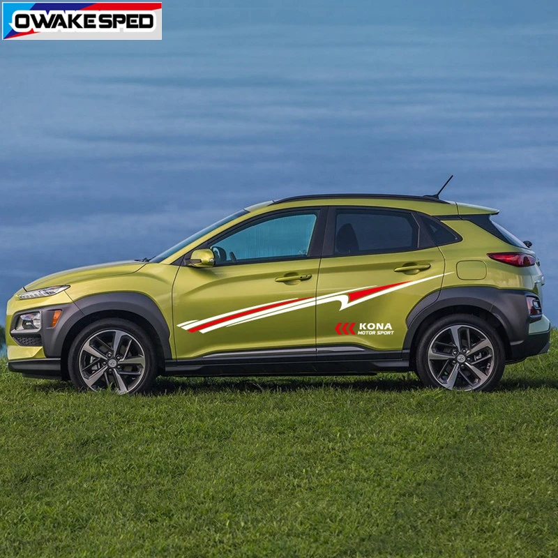 Двусторонние гоночные спортивные полосы для автомобильной двери Hyundai-KONA